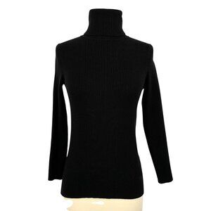 Tuckernuck Pomander Place Arlo Turtleneck Black Ribbed Size Small S Stretch